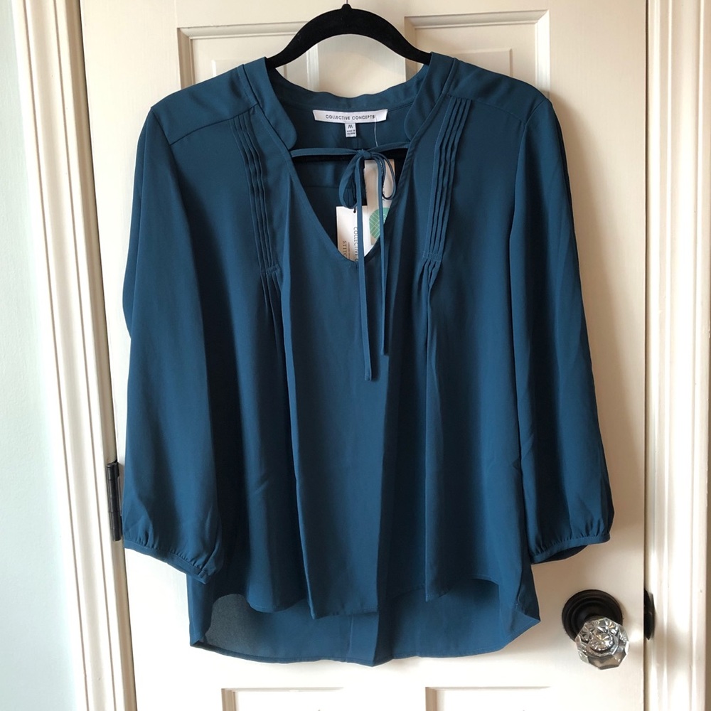 Collective Concepts Pleat Detail Blouse